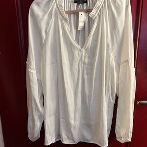 Lane Bryant White Blouse